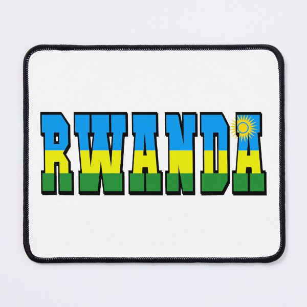 Item preview, Rwanda Country Flag Typography designed and sold by TravelWish.