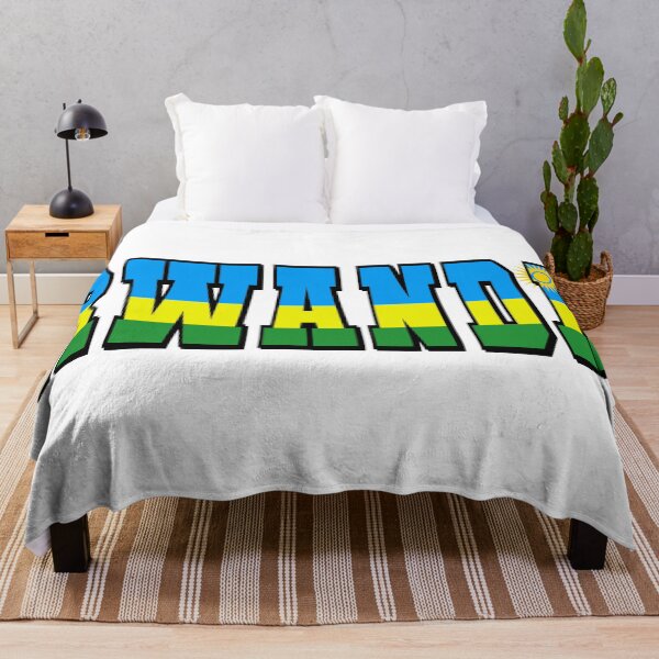 Item preview, Rwanda Country Flag Typography designed and sold by TravelWish.