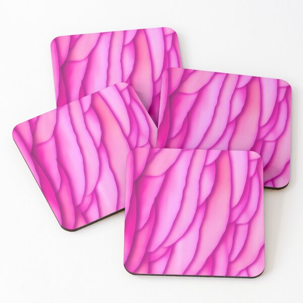 Item preview, Abstract Hot Pink Stained Glass Waves Rose Petals Pattern for Whimsical and Eclectic Decor designed and sold by kathrynchill.