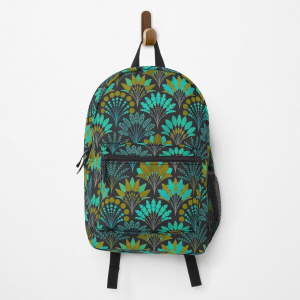 Item preview, Art Deco Block Print Palms - Olive Green designed and sold by TigaTiga.