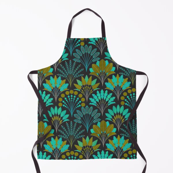 Item preview, Art Deco Block Print Palms - Olive Green designed and sold by TigaTiga.