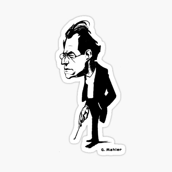 Vista previa del artículo con la obra «Director de orquesta Mahler», diseñado y vendido por vivalarevolucio.