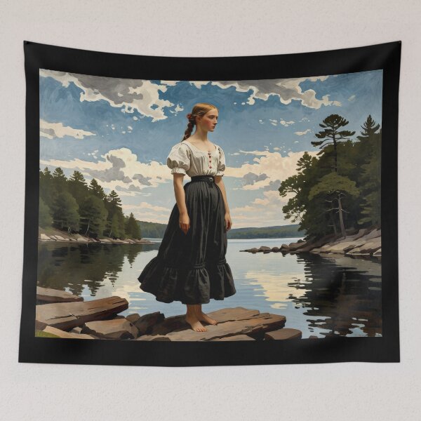 Item preview, Vintage beauty at the lake designed and sold by JackrabbitPub.