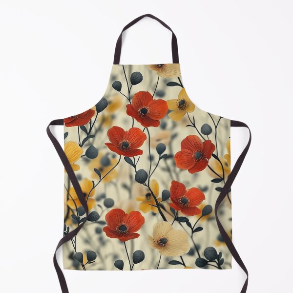 Item preview, Red & Orange Flower Pattern designed and sold by purelypatterns.
