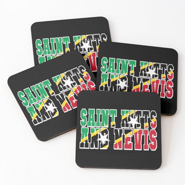 Item preview, Saint Kitts and Nevis Country Flag Typography designed and sold by TravelWish.