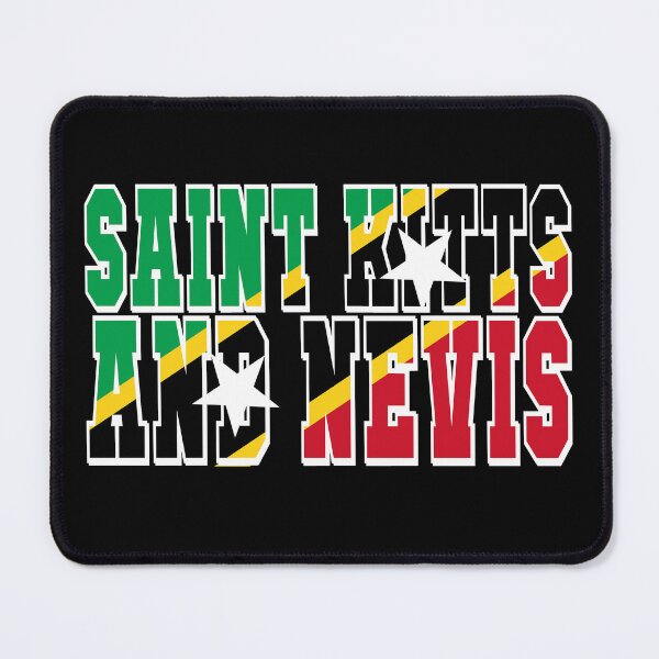 Item preview, Saint Kitts and Nevis Country Flag Typography designed and sold by TravelWish.