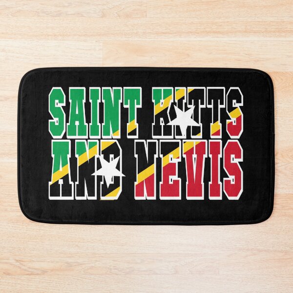 Item preview, Saint Kitts and Nevis Country Flag Typography designed and sold by TravelWish.