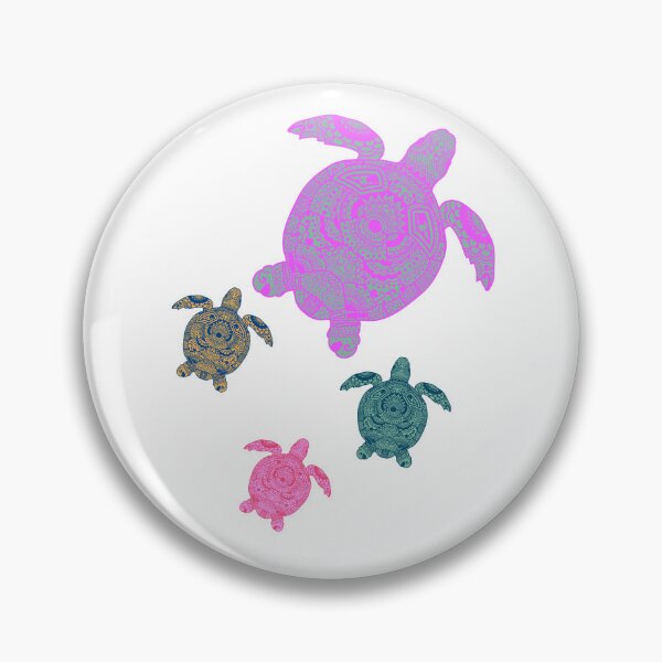 Artikelvorschau, schwimmende Mandala-Schildkröten entworfen und verkauft von Sastee.