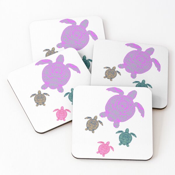Item preview, swimming mandala turtles designed and sold by Sastee.
