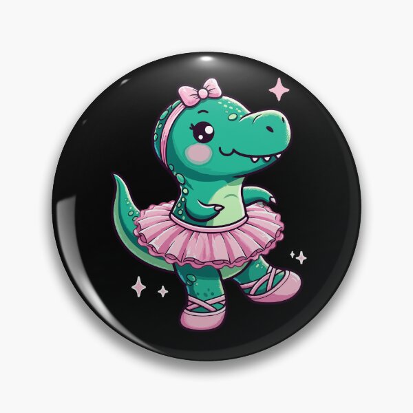 Artikelvorschau, Ballerina TRex Dinosaur Dino Dancing Dinosaurs Ballet entworfen und verkauft von Dressed For Duty.