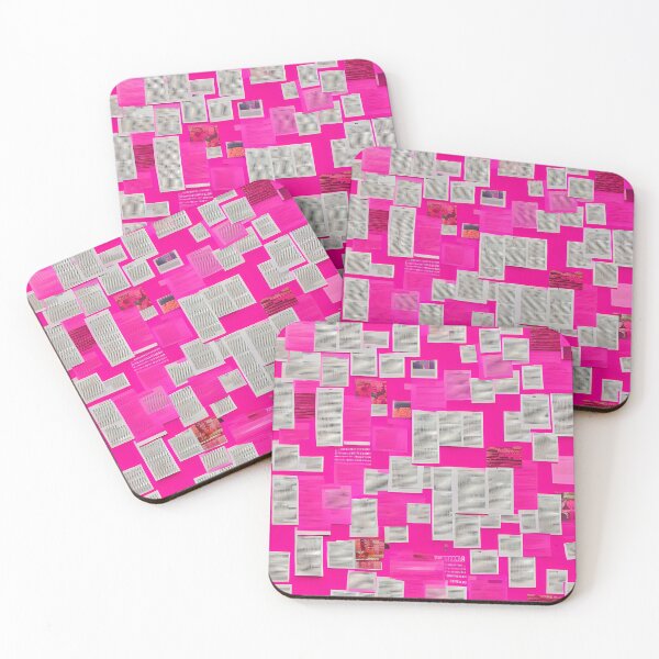 Item preview, Hot Pink Collage Clues Bulletin Board Inspired Design for Whimsical and Eclectic Decor designed and sold by kathrynchill.