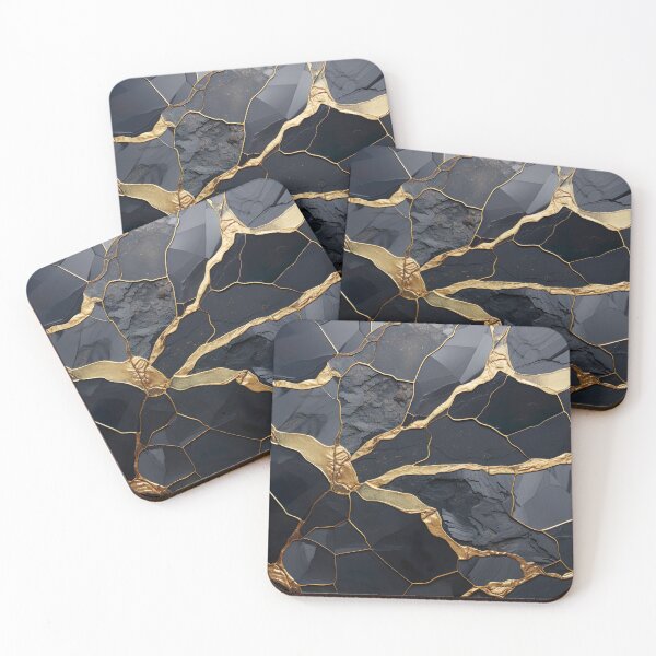 Item preview, Obsidian - Kintsugi designed and sold by KootenayDesigns.