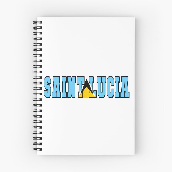 Item preview, Saint Lucia Country Flag Typography designed and sold by TravelWish.