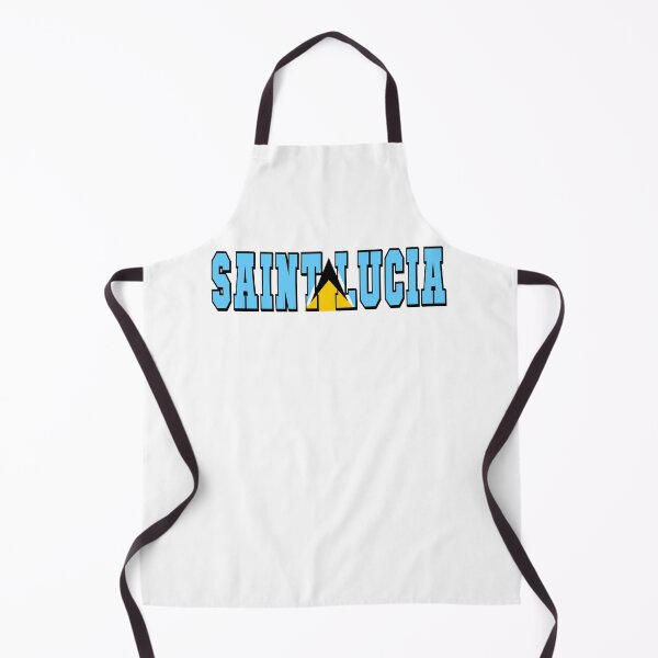 Item preview, Saint Lucia Country Flag Typography designed and sold by TravelWish.