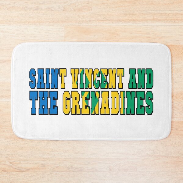Item preview, Saint Vincent and the Grenadines Country Flag Typography designed and sold by TravelWish.