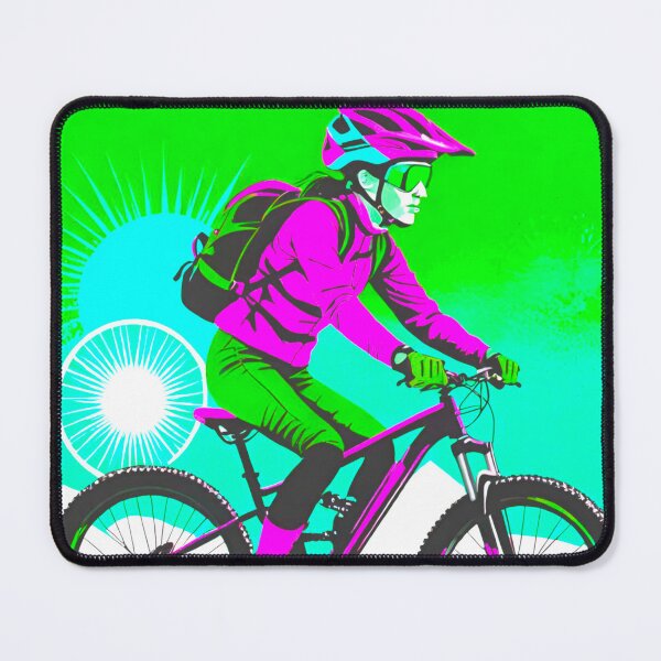 Item preview, Speed and Precision: Female MTB Racer designed and sold by GrizzlyCollective.