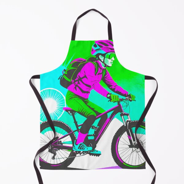Item preview, Speed and Precision: Female MTB Racer designed and sold by GrizzlyCollective.