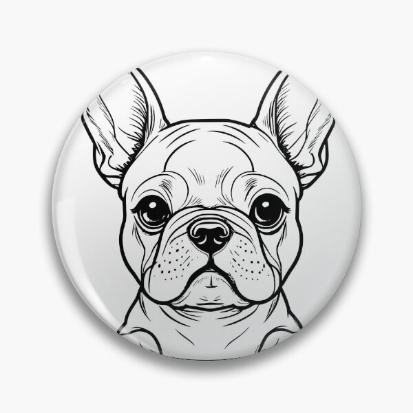 Item preview, Elegant Simplicity: Capturing the Frenchie's Charm in Every Line. designed and sold by Hachiandco.