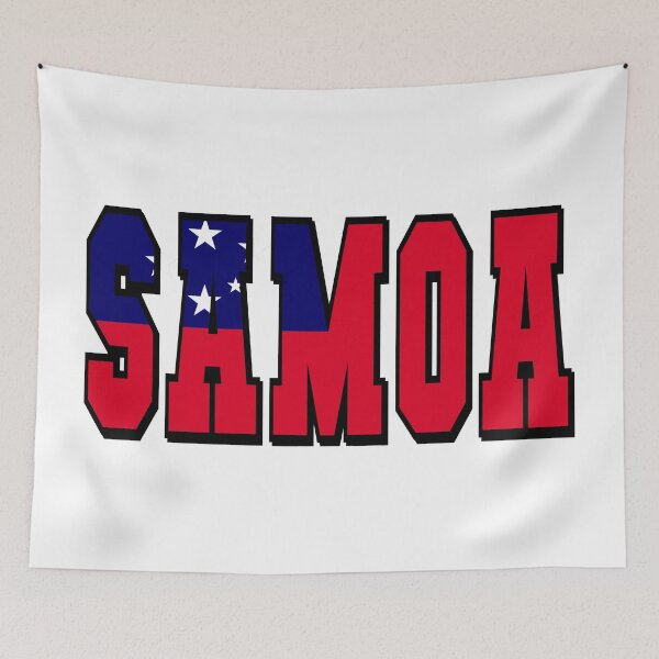 Artikelvorschau, Typografie der Landesflagge von Samoa entworfen und verkauft von TravelWish.