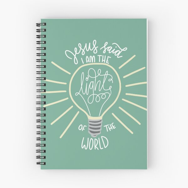 Item preview, Jesus said I am the light of the world - bible verse art designed and sold by NewBranchStudio.