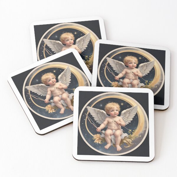 Item preview, Angelic Cherub on a Crescent Moon designed and sold by BougieSouthern.
