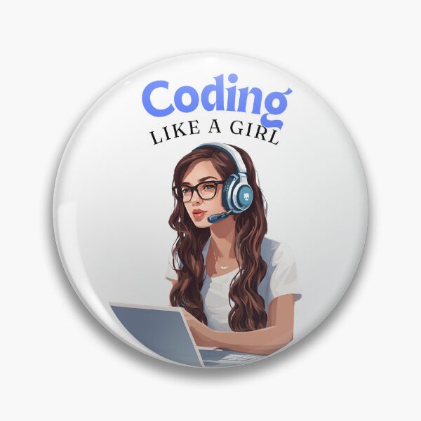 Item preview, Coding Like A Girl designed and sold by erwiShop.