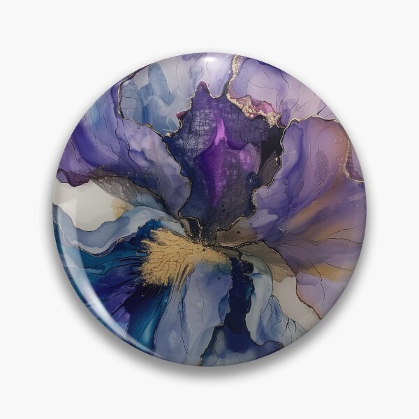 Item preview, Iris Alcohol Ink Peaceful & Calm designed and sold by gothart.
