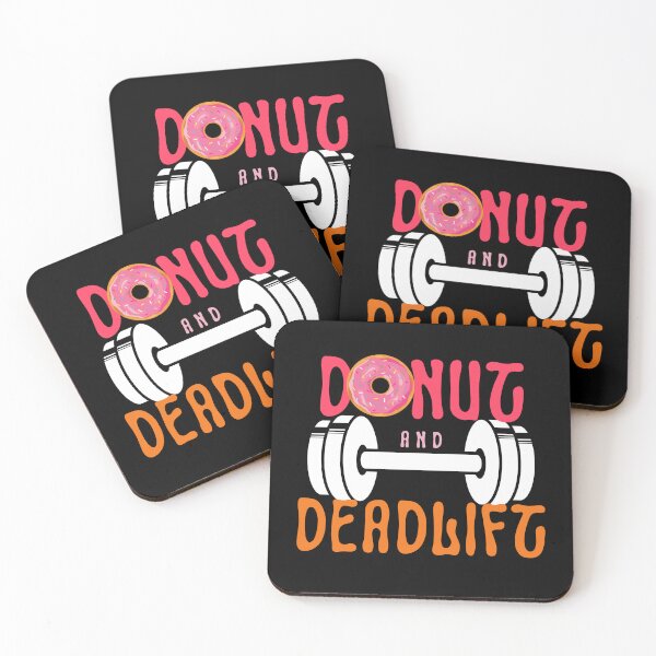 Item preview, Kawaii Donut and Deadlift Funny Doughnut Fitness Sayings designed and sold by Easyas.