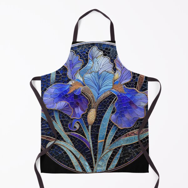 Item preview, Iris Stained Glass Dark & Moody designed and sold by gothart.