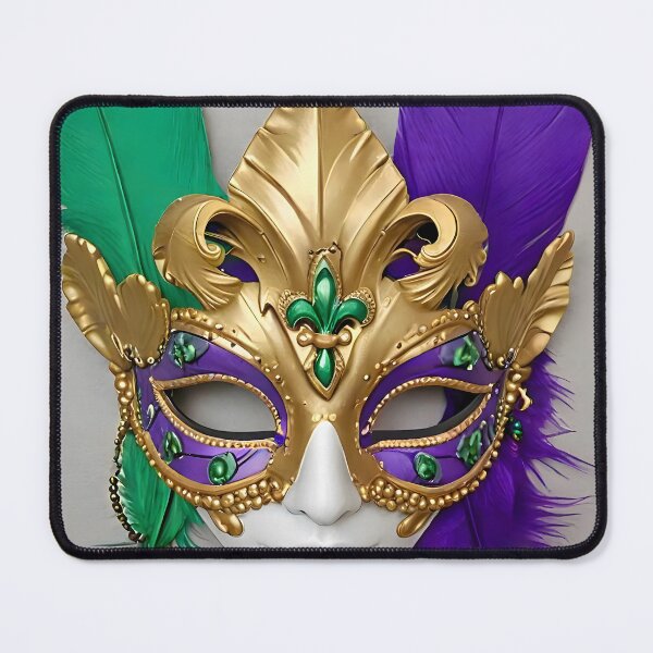 Item preview, Colorful Mardi Gras Mask Decoration designed and sold by BougieSouthern.