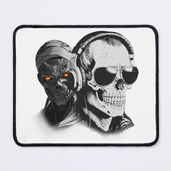 Item preview, Skull art T-shirt Design, Skull With Headphones designed and sold by Latmassology.