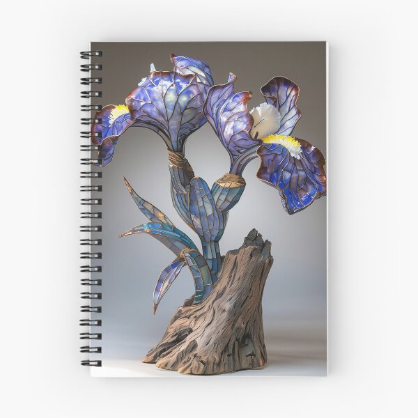 Item preview,  Stained Glass Iris Sculpture Purple designed and sold by gothart.