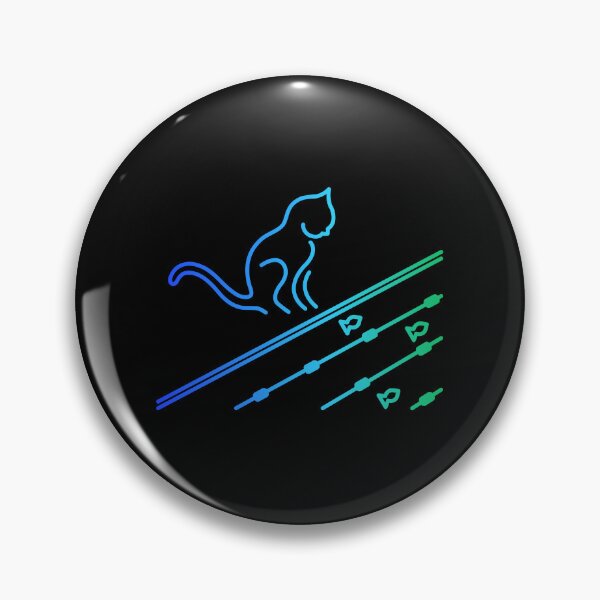 Item preview, Gato junto a la piscina - Azul/Verde designed and sold by SquareKeyStudio.