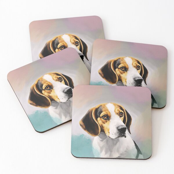 Item preview, Beagle black and white and colorful designed and sold by Abelievingheart.