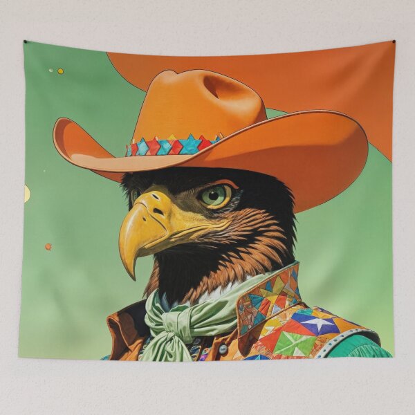Item preview, Cowboy Eagle designed and sold by JackrabbitPub.