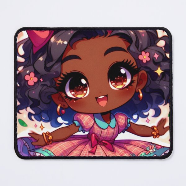 Item preview, Kawaii African American Female designed and sold by StylishKat.