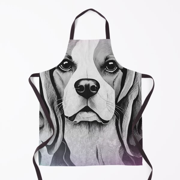Item preview, Beagle black and white retro designed and sold by Abelievingheart.
