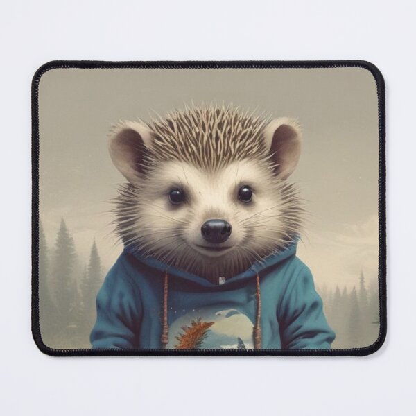 Item preview, Hedgehog in hoodie designed and sold by GasconyPassion.