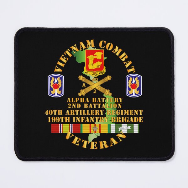 Item preview, Army - Vietnam Combat Vet - Alpha Battery, 2nd Bn 40th Artillery - 199th Infantry Bde - VN SVC designed and sold by Military Insignia Products.