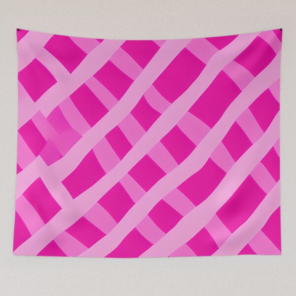 Item preview, Hot Pink Abstract Cross Hatch Pattern for Modern Whimsical Eclectic Decor designed and sold by kathrynchill.