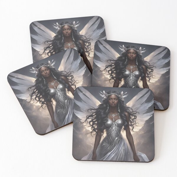 Item preview, Allegria, Dark Skinned Fairy, AI art Prints and stuff designed and sold by Smallfish1274.