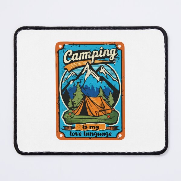 Artikelvorschau, Camping is my love language entworfen und verkauft von JiraVibes.