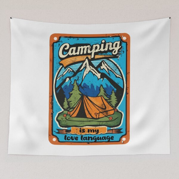 Item preview, Camping is my love language designed and sold by JiraVibes.