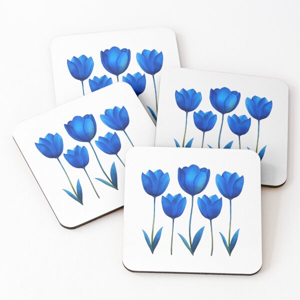 Item preview, "Blue Tulips: Standing in Tranquil Splendor" designed and sold by JAMESAMORN.