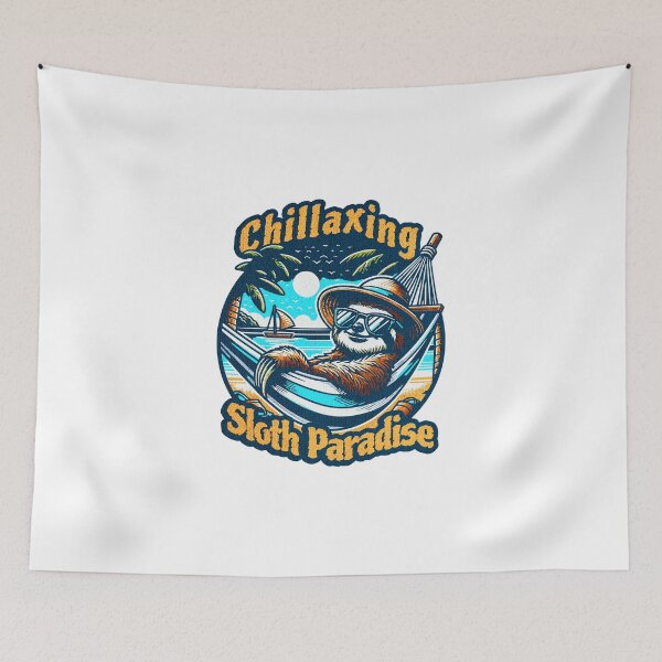 Item preview, CHILLAXING SLOTH PARADISE designed and sold by Artisticas.