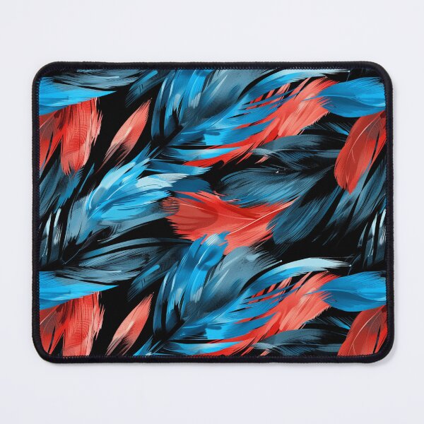 Item preview, Feather Texture Blue and Red designed and sold by nyasiabeier.
