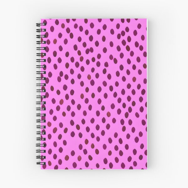 Item preview, Abstract Pink Polka Dot Dalmatian Pattern Maroon for Maximalist Eclectic Decor designed and sold by kathrynchill.