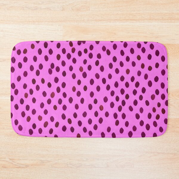 Item preview, Abstract Pink Polka Dot Dalmatian Pattern Maroon for Maximalist Eclectic Decor designed and sold by kathrynchill.