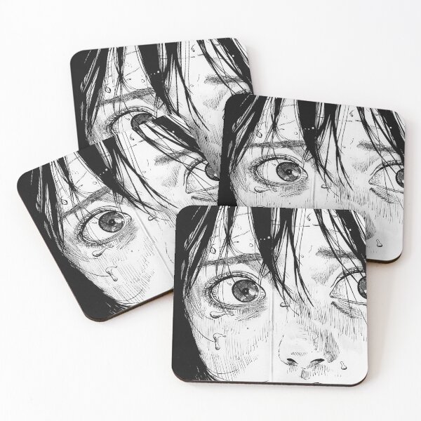 Item preview, Gaze – black and white horror manga anime girl designed and sold by ForsakenFrames.