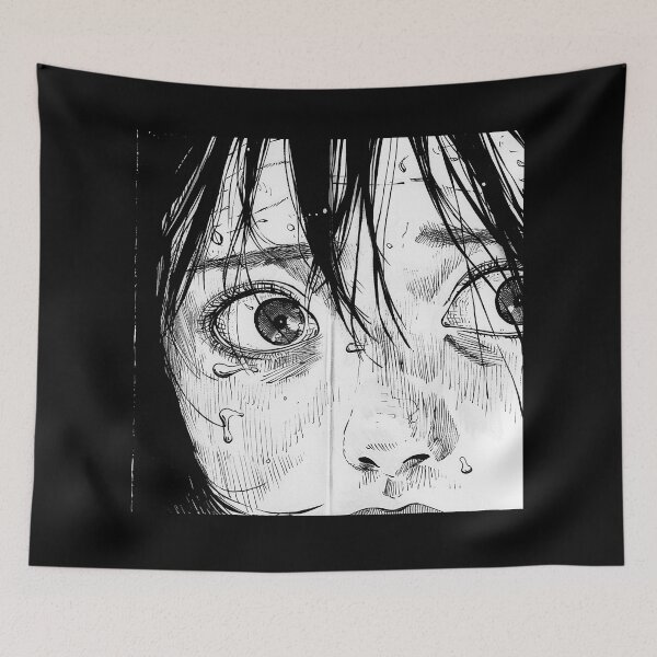 Item preview, Gaze – black and white horror manga anime girl designed and sold by ForsakenFrames.